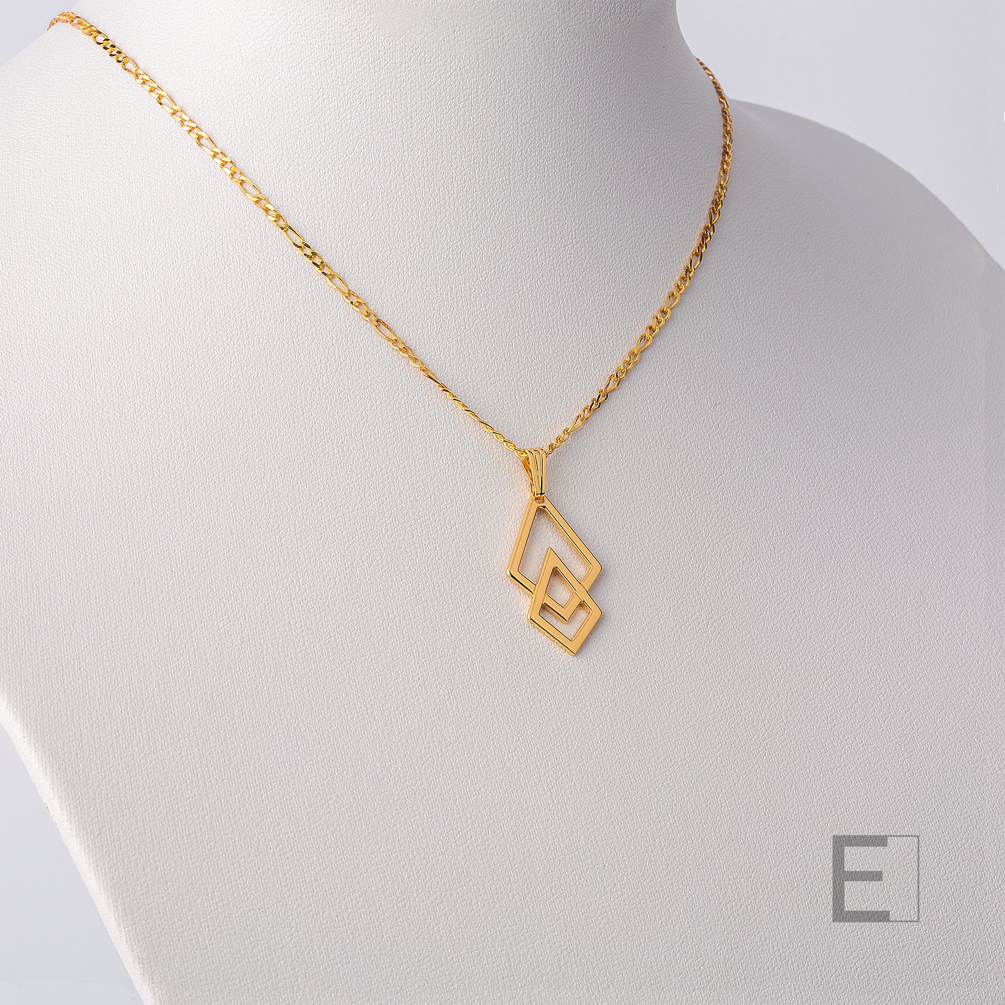 Collier Geminae – vue détaillée du bijou artisanal Atelier-Émile
