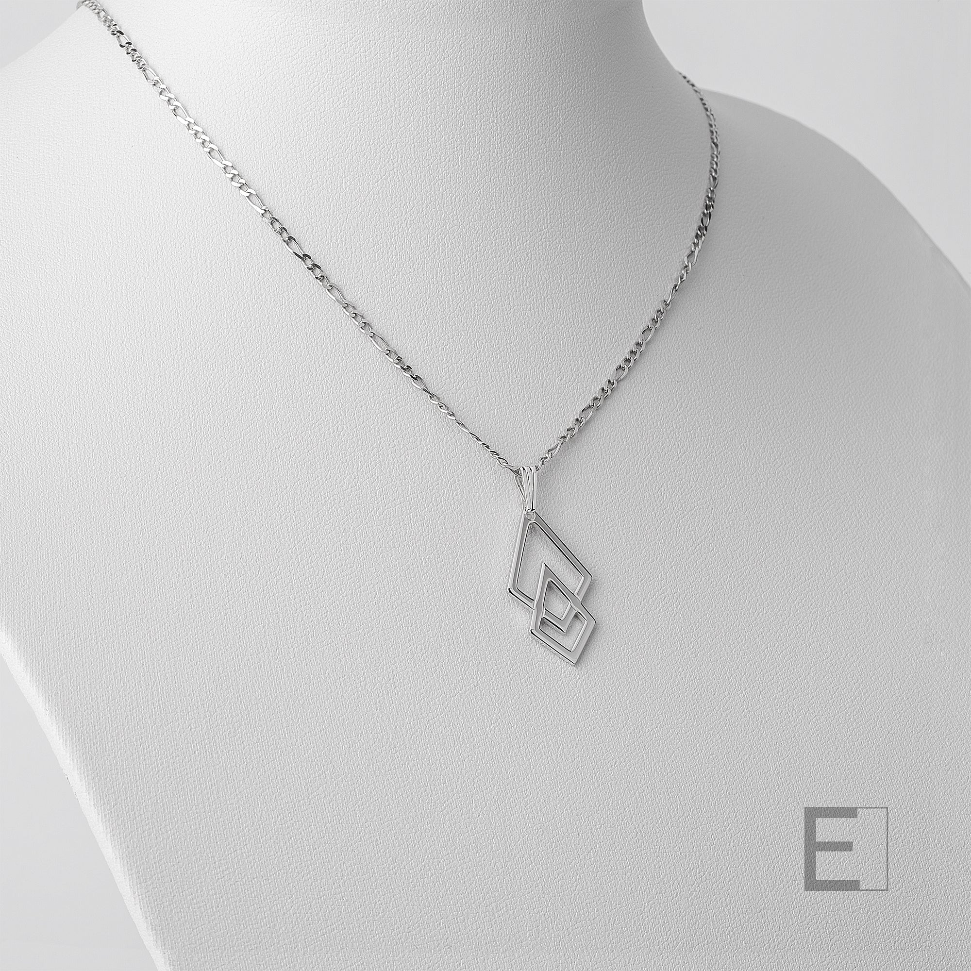 Collier Geminae – vue détaillée du bijou artisanal Atelier-Émile