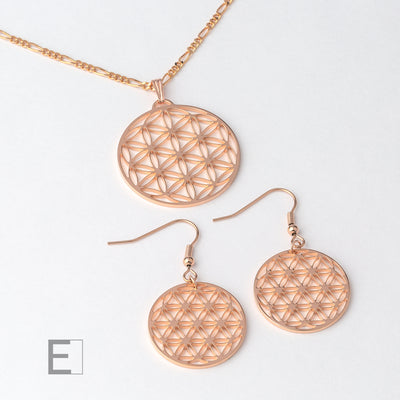 Parure : Fleur de Vie – vue principale du bijou artisanal Atelier-Émile