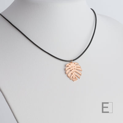 Monstera-Blatt-Halskette