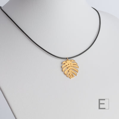 Monstera-Blatt-Halskette