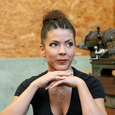 Lotusblüten-Kreis Halskette