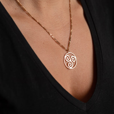 Triskele Spirale Halskette