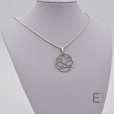 Lotusblüten-Kreis Halskette