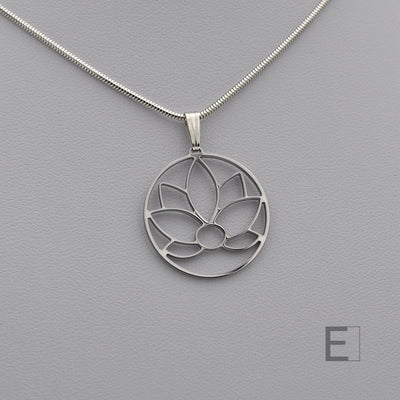 Lotusblüten-Kreis Halskette