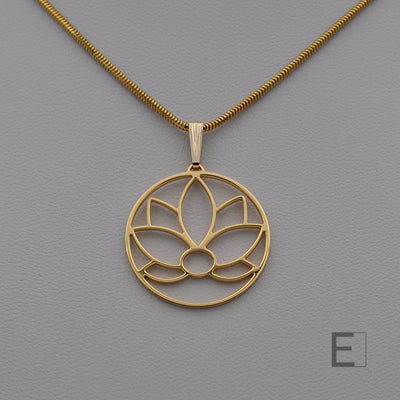 Lotusblüten-Kreis Halskette