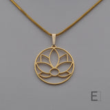Collier Fleur de Lotus Cercle