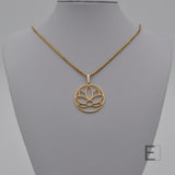 Lotusblüte-Kreis Halskette