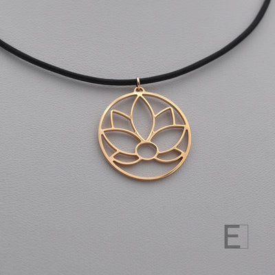 Lotusblüten-Kreis Halskette