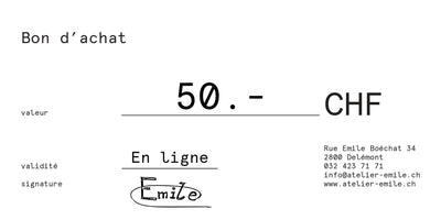 Geschenkkarte Atelier-Emile