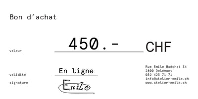 Geschenkkarte Atelier-Emile