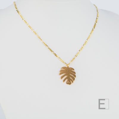 Monstera-Blatt-Halskette