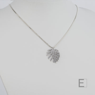 Monstera-Blatt-Halskette