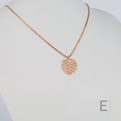 Monstera-Blatt-Halskette