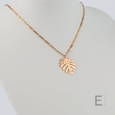 Monstera-Blatt-Halskette