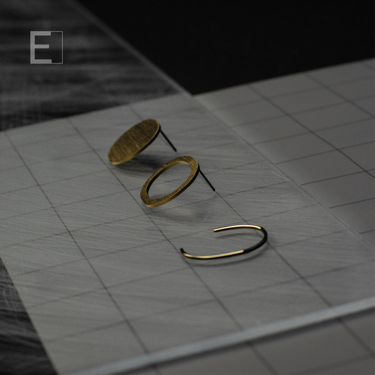 Contemplation II: Trio Earrings, detail view 5 – Atelier-Émile