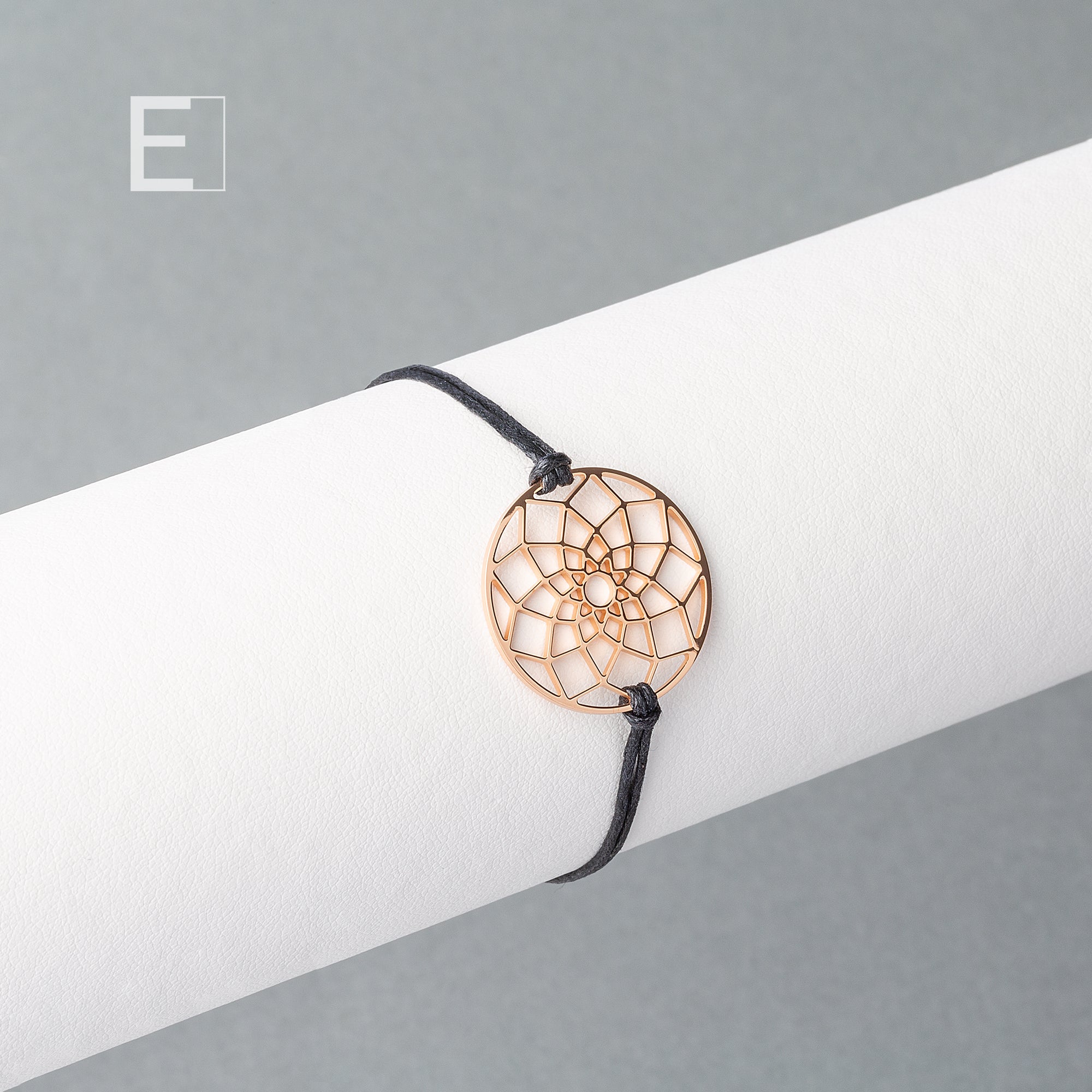 Bracelet Attrape-rêves en finition or rose, vue de détail 3 – Atelier-Émile