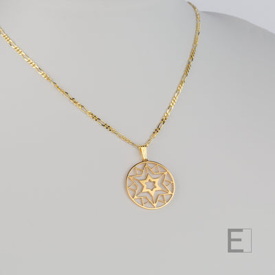 Collier Mandala Etoile – vue principale du bijou artisanal Atelier-Émile