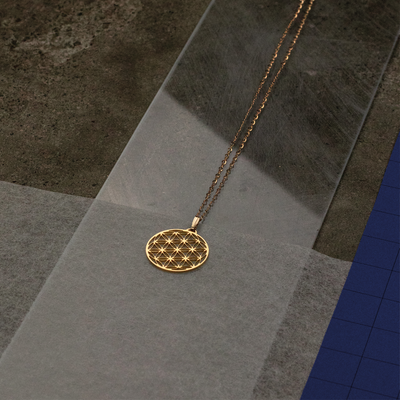 Halskette Große Blume des Lebens