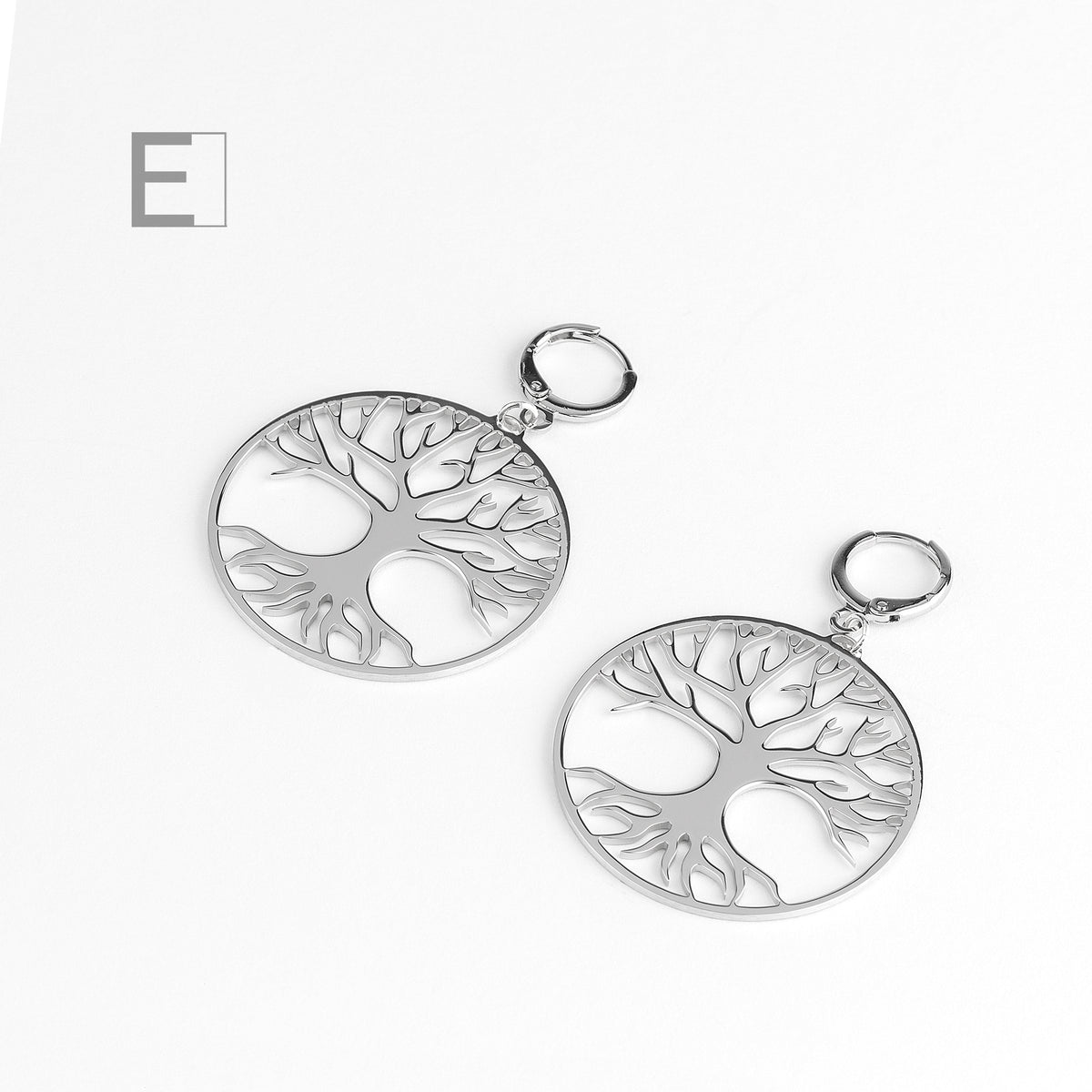 Grand Arbre de Vie en finition rhodium, vue de détail 4 – Atelier-Émile