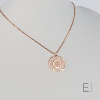 Collier Mandala Gouvernail – vue principale du bijou artisanal Atelier-Émile