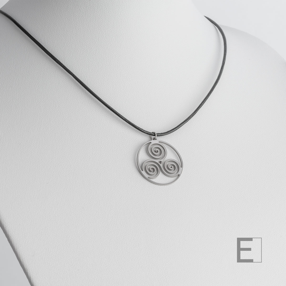 Halskette Spirale des Lebens, mit Rhodium-Finish, Detailansicht 12 – Atelier-Émile